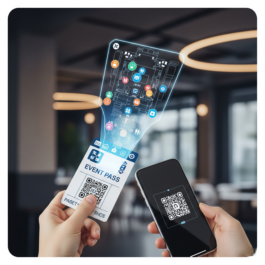 الدمج الذكي لتحوّل مطبوعات فعاليتك إلى بوابة للتفاعل الرقمي - Smart integration to transform your event prints into a gateway to digital engagement