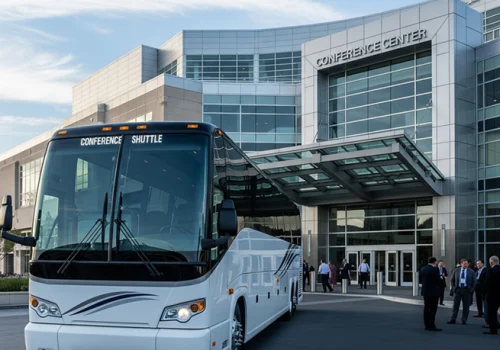 خطوات حجز حافلة لضيوف المؤتمر - Steps to Booking a Bus for Conference Guests