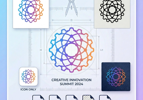 اللمسات الأخيرة في تصميم شعار الفعالية - Final Touches on Event Logo Design