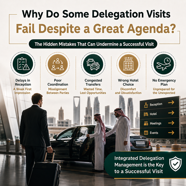 سبب فشل زيارات الوفود رغم جودة البرنامج الرسمي - Reasons of failure of Delegation Visits Despite High-Quality Official Programs1
