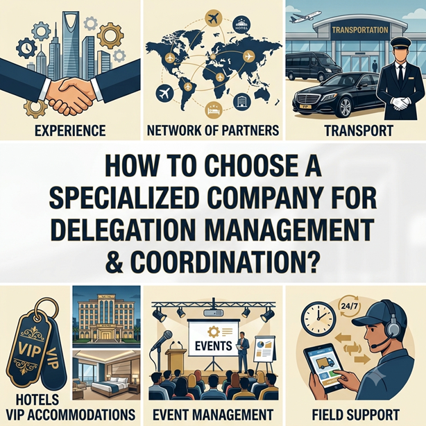 كيف تختار شركة متخصصة لإدارة وتنسيق الوفود - How to Choose a Specialized company for Delegation Management & coordination1