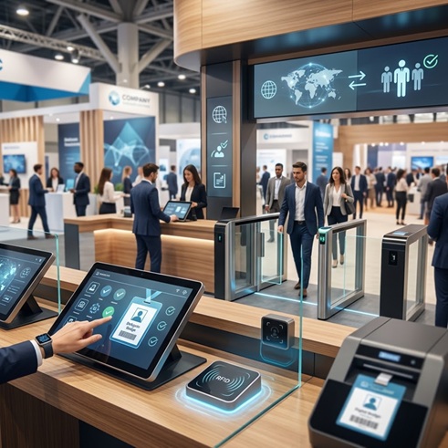 أحدث التقنيات المستخدمة في إدارة وتسجيل زوار المعارض والمؤتمرات - Latest Technologies Used in Managing and Registering Exhibition and Conference Visitors