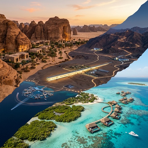 دليل حجز الإقامة للوفود في مشاريع السعودية العملاقة - Accommodation Booking Guide for Delegations