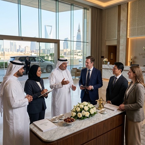 دليل إعداد برنامج متكامل لوفد تجاري يزور السعودية لأول مرة - Guide to Preparing a Comprehensive Itinerary for a First-Time Business Delegation Visit to Saudi Arabia