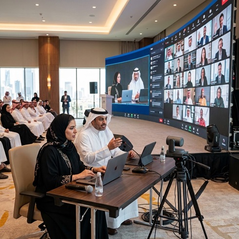 دليل تنظيم الفعاليات والمؤتمرات الهجينة (Hybrid Events) - A Guide to Organizing Hybrid Events and Conferences