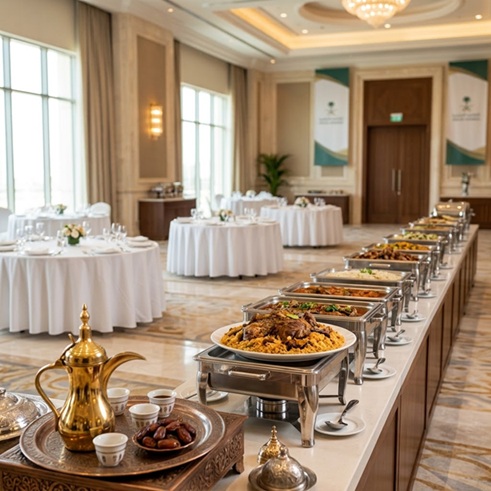 إدارة الأغذية والضيافة الخاصة للوفود - Managing Food and Hospitality for Delegations
